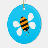 Orange Biene Keramikornament (Links)