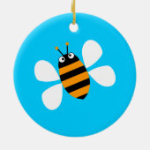Orange Biene Keramikornament (Hinten)