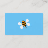 Orange Biene Visitenkarte (Rückseite)