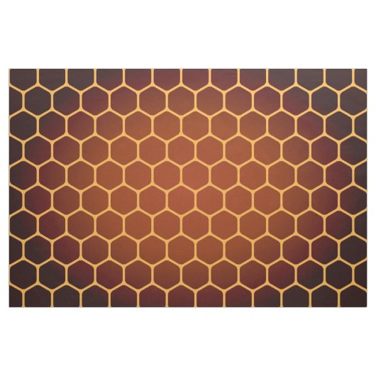 Orange Bienenwabenmuster Stoff (Yard (91,4 cm))