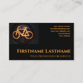 Orange Bike for Bicycle Repair Shops Fahrradrepara Visitenkarte (Rückseite)