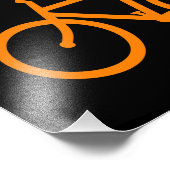 Orange Bike Fotodruck (Ecke)