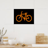 Orange Bike Poster (Küche)