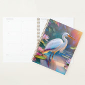Orange Billed White Heron Fantasy Bird Planer (Anzeige)