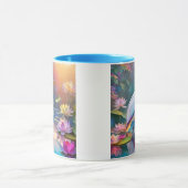 Orange Billed White Heron Fantasy Bird Tasse (Zentrum)