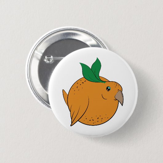 Orange Birble Button (Vorne & Hinten)
