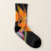 Orange Bird of Paradise Blume Socken (Rechts - Außen)