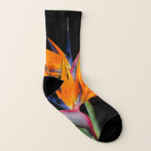 Orange Bird of Paradise Blume Socken (Links - Innen)