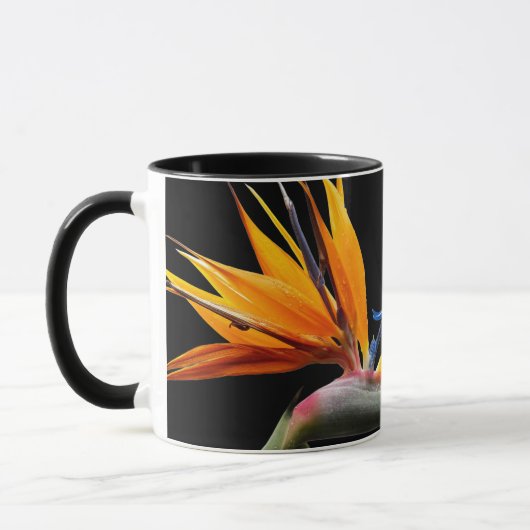 Orange Bird of Paradise Pflanze Bloom Tasse (Links)