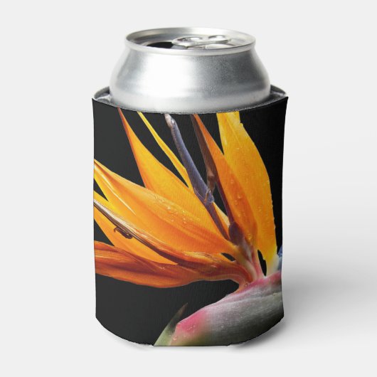 Orange Bird of Paradise Pflanze Blütenblume Dosenkühler (Kanne Vorderseite)