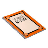 Orange Birthday Art Deco Buch (Rechte Seite)