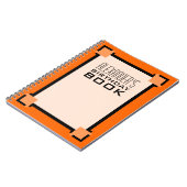 Orange Birthday Art Deco Buch (Linke Seite)
