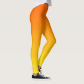 Orange bis gelb Gradientenombre Leggings (Rechts)