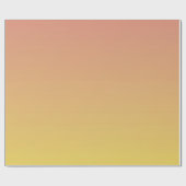 Orange bis Yellow Ombre Muster Geschenkpapier (Flach)