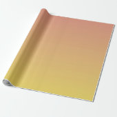 Orange bis Yellow Ombre Muster Geschenkpapier (Ungerollt)
