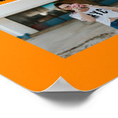 Orange & Black 6 Foto Abschluss Poster (Ecke)