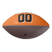 ORANGE BLACK AND WEISS Custom Football (Gedreht 270)