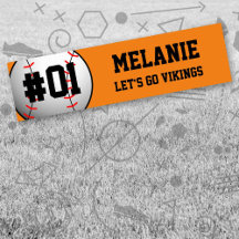 Orange Black Baseball Team