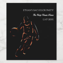 Orange Black Basketball Geburtstagsmeisterin