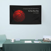 Orange Black Basketball Wochenende Party - Champio Banner (Messeveranstaltung)