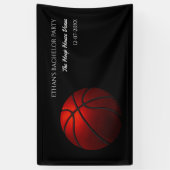 Orange Black Basketball Wochenende Party - Champio Banner (Vertikal)