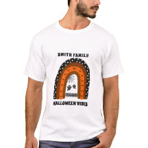 Orange & Black Bats Rainbow Halloween