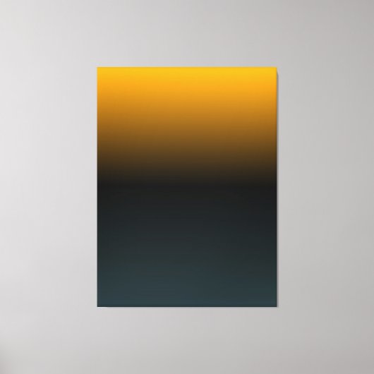 ORANGE BLACK BLUEGREEN Original Gradient Leinwand (Vorderseite)