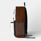 Orange Black Boys' Monster Truck Name Bedruckter Rucksack (Rechts)