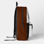 Orange Black Boys' Monster Truck Name Bedruckter Rucksack (Links)