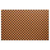 Orange Black Checkered Karo Pattern Stoff (Yard (91,4 cm))