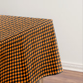 Orange Black Checkered Karos Chic Halloween-Party Tischdecke (Beispiel)