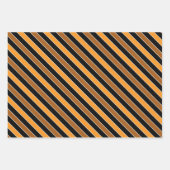Orange & Black Festiver Herbst-  Geschenkpapier Set (Vorderseite)