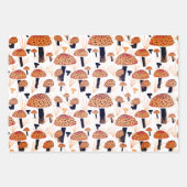 Orange Black Fly Agarial Pilz Fungi Fall Geschenkpapier Set (Vorderseite 2)