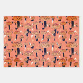 Orange Black Fly Agarial Pilz Fungi Fall Geschenkpapier Set (Vorderseite)