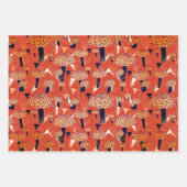 Orange Black Fly Agarial Pilz Fungi Fall Geschenkpapier Set (Vorderseite 2)