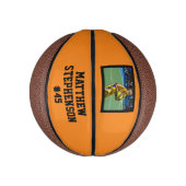 Orange Black Foto Basketball Ball (Vertikal)