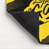 Orange Black Futuristic Playful Gamer Mousepad (Ecke)