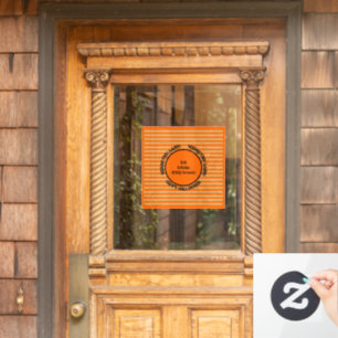 Orange Black Gold Modernes Halloween Fensterklamme Fensteraufkleber