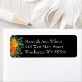 Orange & Black Gothic Peony & Rose Blumenhochzeit (Insitu)