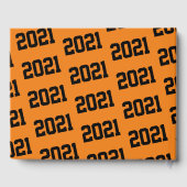 Orange & Black Graduation Party Class of 2024 Gästebuch (Rückseite)