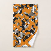 Orange Black Gray Tan Camouflage Camouflage drucke Badhandtuch Set (Handtuch)