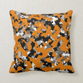 Orange Black Gray Tan Camouflage Camouflage drucke Kissen