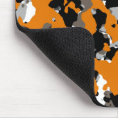 Orange Black Gray Tan Camouflage Camouflage drucke Mousepad (Ecke)