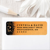 Orange & Black Halloween Hochzeitadresse (Insitu)