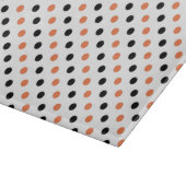 Orange & Black Halloween Polka Dot Cutting Board Schneidebrett (Ecke)