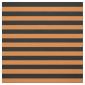 Orange Black Horizontal Stripes Half Inch Size Stoff (Muster)