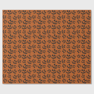 Orange & Black Jack O’ Lanterns Geschenkpapier