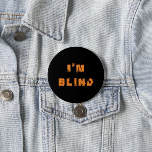 Orange Black Joke Eye Doctor Button (Beispiel)