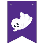 Orange Black Lila Happy Halloween Niedlich Ghost Wimpelkette (Dritte Fahne)