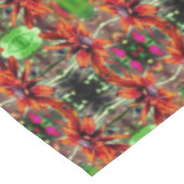 Orange Black Mit Augen Susan Blume Abstrakt Tischdecke (Schrägansicht)